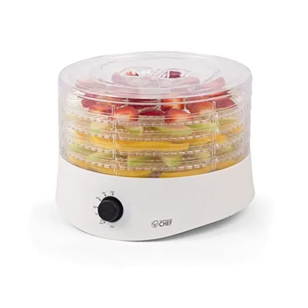 
                            Commercial Chef Food Dehydrator, Dehydrator for Food and Jerky, Freeze Dryer, CCD100W6, 280 Watts, White
                        