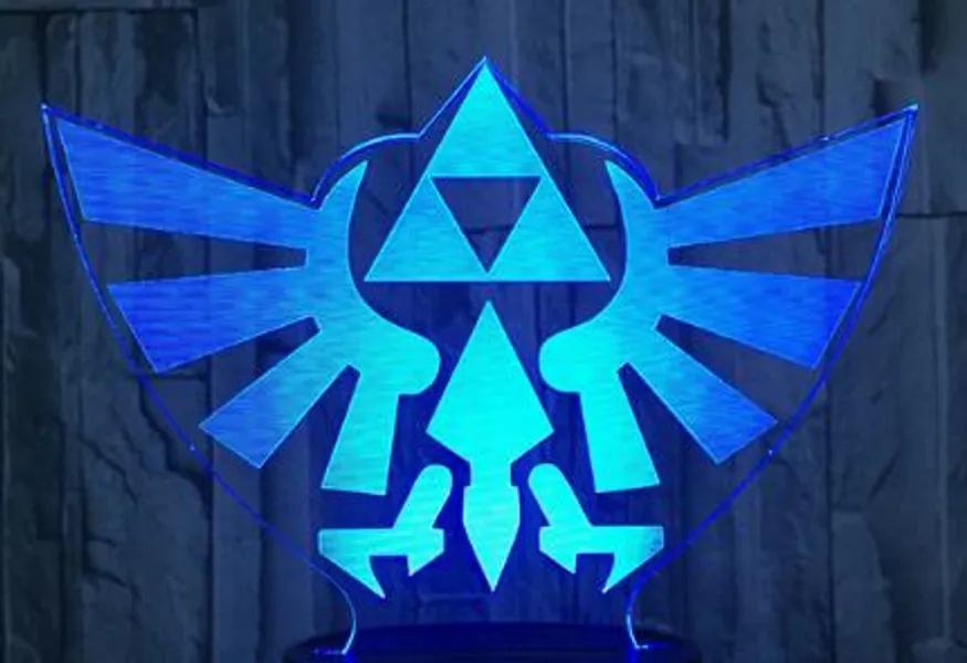 Legend of Zelda LED Night Light Zelda Game Room Decor - A
