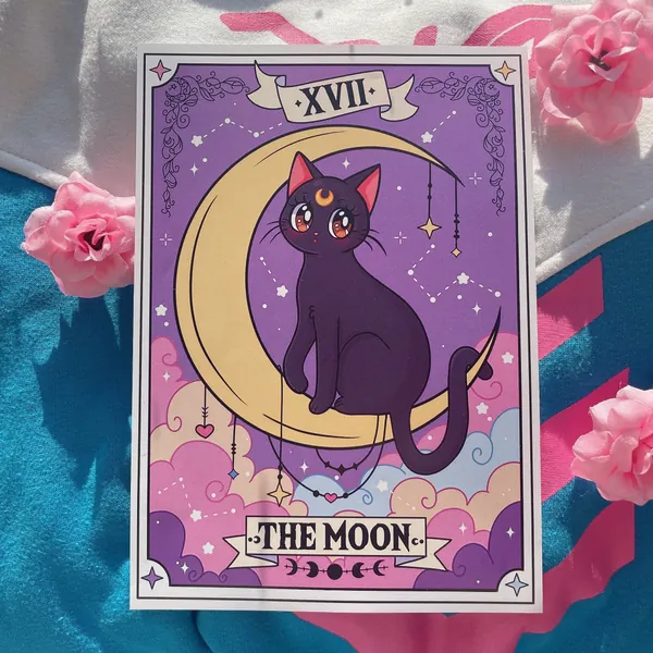 Luna Sailor Moon Tarot ‘The Moon’ Art Print
