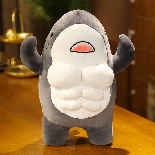 Buff Shark Plushies - 24" / 60 cm / Grey