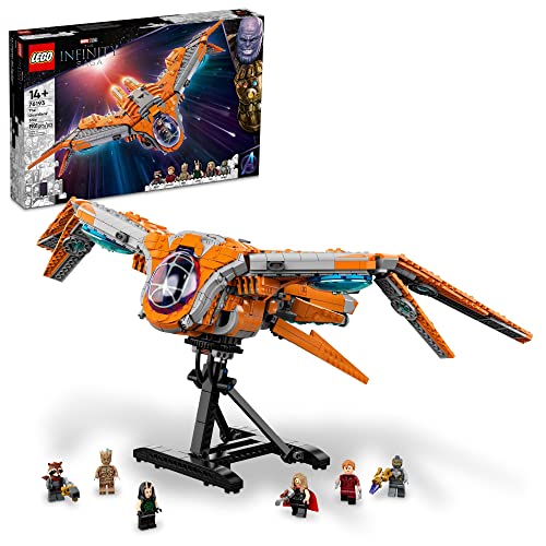 LEGO Marvel The Guardians' Ship 76193 Building Toy - Large Avengers Spaceship Model with Thor & Star-Lord Minifigures, Superhero Movie Inspired Set, Gift for Boys, Girls, Kids, and Teenagers - Standard Packaging