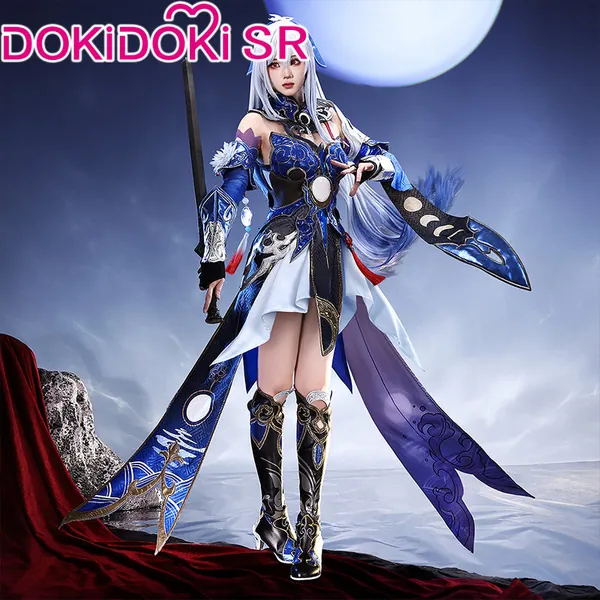 DokiDoki-SR Game Honkai: Star Rail Cosplay Jing Liu Costume / Shoes Jingliu | Lighting Ver. Costume-S -PRESALE