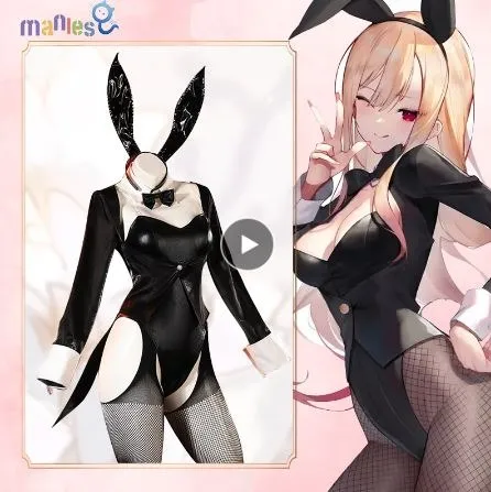 Anime My Dress Up Darling Marin Kitagawa Bunny Girl Cosplay  - AliExpress