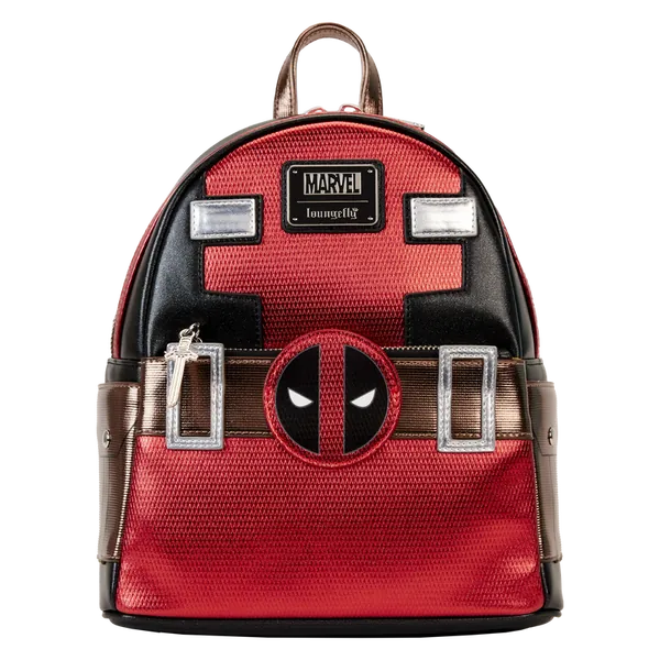 Marvel Metallic Deadpool Cosplay Mini Backpack