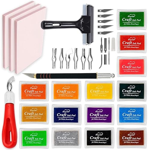 Printmaking Supplies Starter Kit by Pixiss
