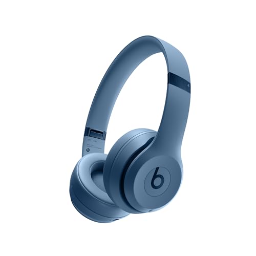 Beats Solo 4 - Wireless Bluetooth On-Ear Headphones, Apple & Android Compatible, Up to 50 Hours of Battery Life - Slate Blue - Slate Blue - Solo4 - Without AppleCare+