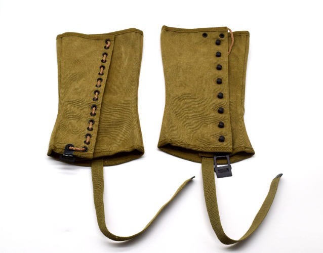 Replica WWII US Canvas Pants Gaiter Leggings Puttee Khaki - 