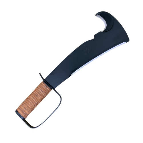 Woodmans Pal 284 - Multi-Use Axe Machete with Sheath - Survival Machete Ideal for Camping, Fishing, Hunting, Bushcraft - Perfect Brush Axe for Surveying - Leather Handle