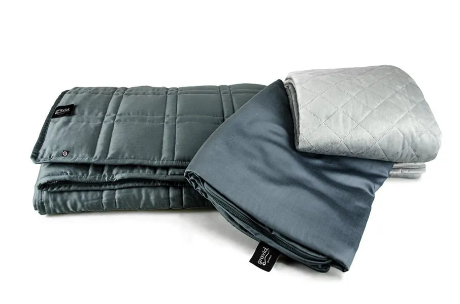 Gravid Weighted Blanket | Twin (48x78") - Individual / 15 lb (100-160lb bodyweight) / BOTH Covers - All-Year Comfort
