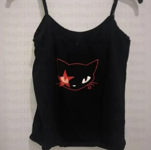 Camiseta sin mangas de gatito