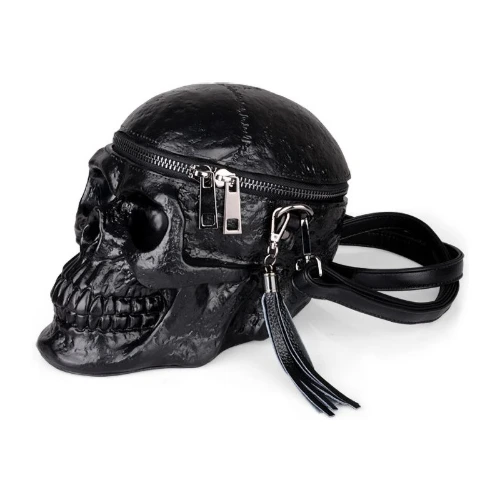 Fashion Designer Satchel Package Skull BagsOriginality Women Bag Funny Skeleton Head Black Handbad Single Package - AliExpress 
