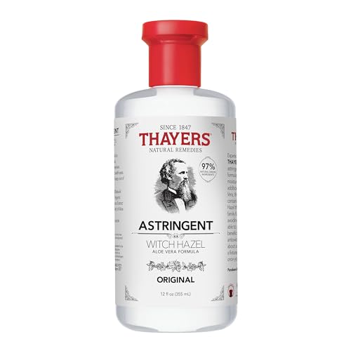 THAYERS Witch Hazel Original Face Astringent Skin Care with Aloe Vera, Natural Gentle Facial Astringent, for All Skin Types, 355mL - ORIGINAL - 340.19 g (Pack of 1)