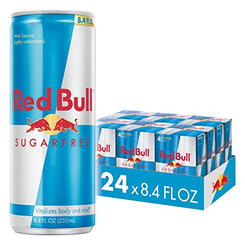 Red Bull Sugar Free Energy Drink, 8.4 Fl Oz, 24 Cans (6 Packs of 4) - Sugar-Free - 8.4 Ounce 24pk, (4x6)