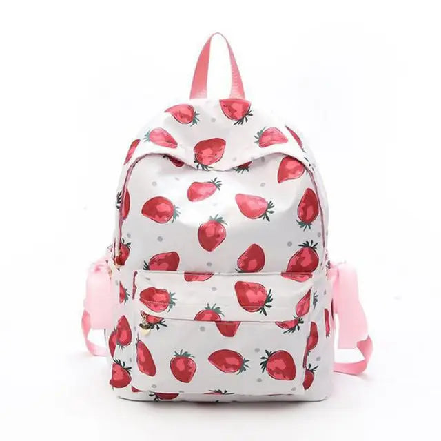 Strawberry Aesthetic Backpack for Harajuku and J-Fashion Lovers