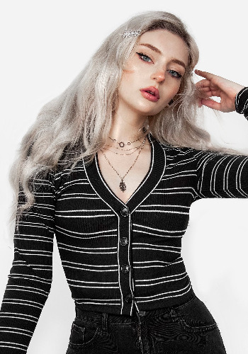 Slash Cropped Cardi | US 4