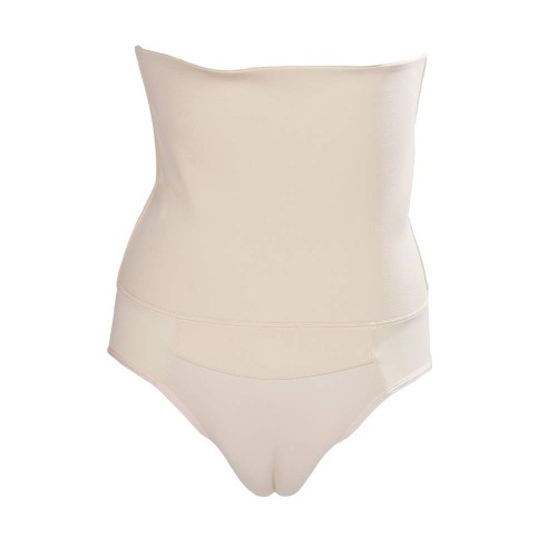 MISWSU Crossdresser Transgender Hiding Gaff Panty with Waist Tummy Compression Girdle Shapewears Brief - Large Nude