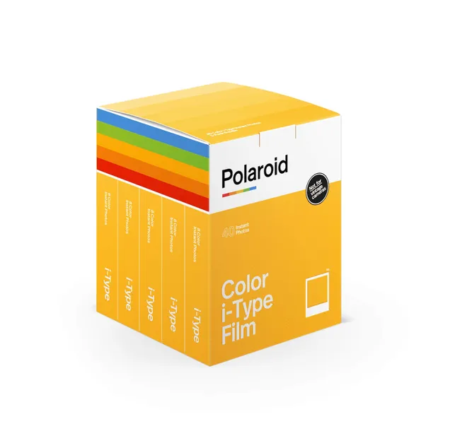 Polaroid Instant Color I-Type Film - 40x Film Pack (40 Photos) (6010) - 40 Photos White Frame