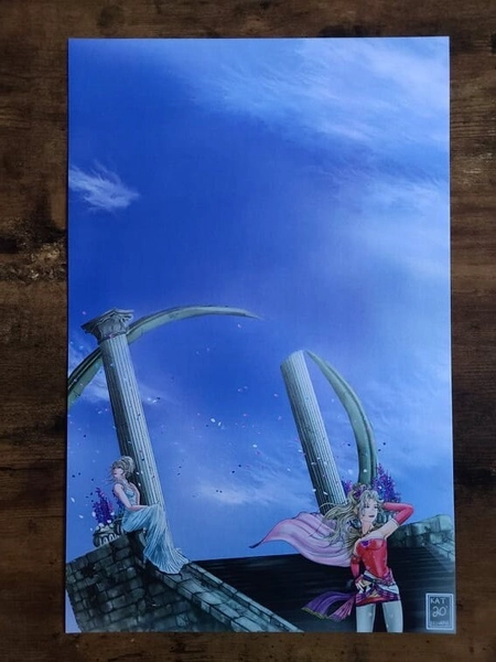Final Fantasy VI and XV - Lunafreya Nox Fleuret and Terra Branford Print - 8.5x11, 11x17, 12x18 Holo
