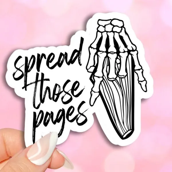 Smutty Spread Those Pages Vinyl Sticker for Kindle Cases, Book Lovers, Smut Readers, Booktok, Bookstagram, Book Worm, Fantasy, Dirty Books