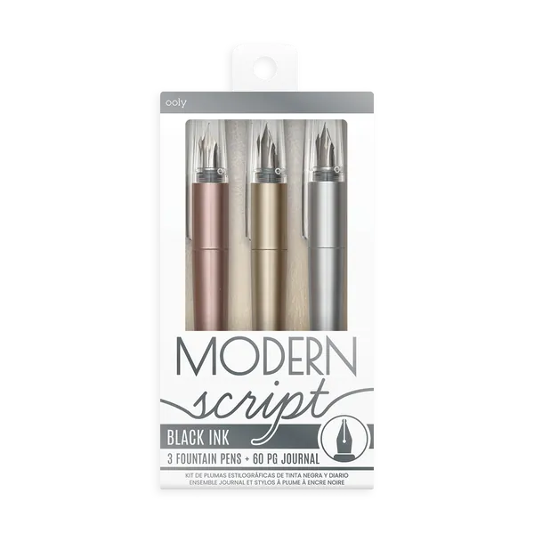 Modern Script Fountain Pens and Journal by OOLY