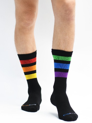Black Retro Socks