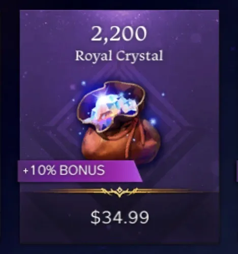 2200 Royal Crystals