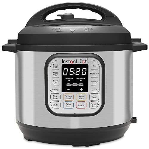 Instant Pot Duo 7-in-1 Electric Pressure Cooker, Slow Cooker, Rice Cooker, Steamer, Saute, Yogurt Maker, Warmer & Sterilizer, Includes App With Over 800 Recipes, Stainless Steel, 6 Quart - 6Qt - Instant Pot