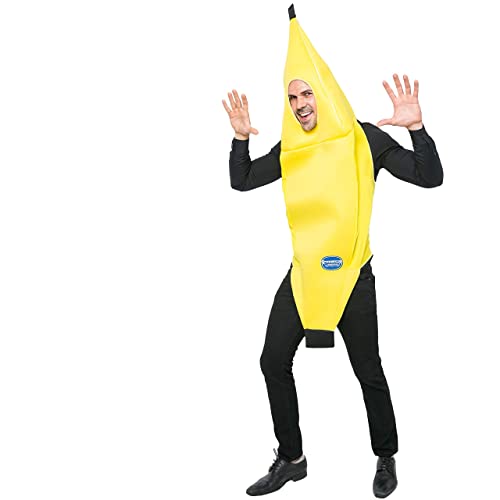 Spooktacular Creations Appealing Banana Costume Adult Deluxe Set for Halloween Dress Up Party and Roleplay Cosplay - X-Large