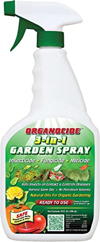 Organic Laboratories 100-004 Organocide 3-in-1 RTU Garden Spray, 24-Ounce