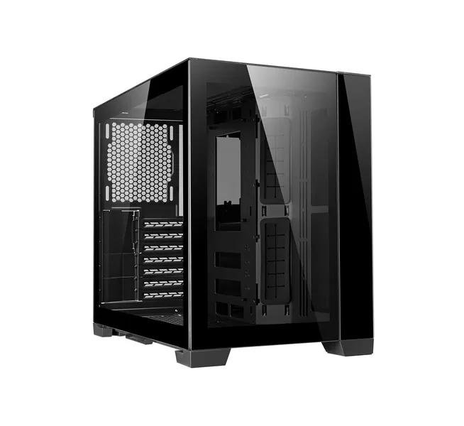 Lian Li O11 Dynamic Mini Black- SECC / Aluminum /Tempered Glass/ ATX, Mirco ATX , Mini-ITX / Mini Tower Computer Case - O11D Mini-X ( Power Supply Size : SFX/ SFX-L ) - Black O11 Dynamic mini