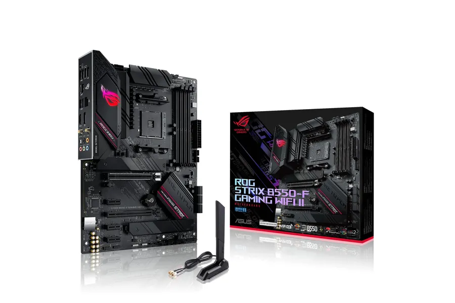 Asus ROG Strix B550-F Gaming WiFi II AMD AM4 (3rd Gen Ryzen) ATX Gaming Motherboard (PCIe 4.0,WiFi 6E, 2.5Gb LAN, BIOS Flashback, HDMI 2.1, Addressable Gen 2 RGB Header and Aura Sync) - B550-F Gaming WiFi II (V2)