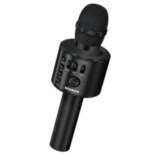 BONAOK Wireless Bluetooth Karaoke Microphone,3-in-1 Portable Handheld Karaoke Mic Speaker Machine Birthday Home Party for PC or All Smartphone (Q37 Black)