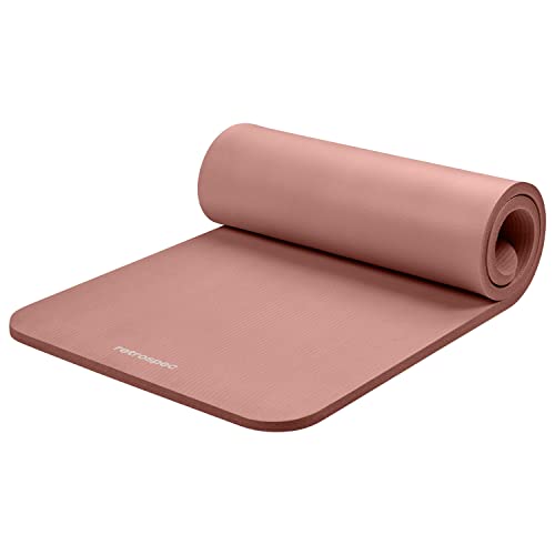 Solana Yoga Mat 1 Thick W/Nylon Strap for Men & Women - Non Slip