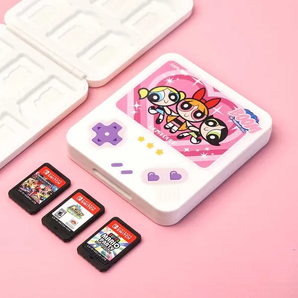 Cartoon Girl Game Card Holder Case 12 Slot Cute Game Cases for Switch Games