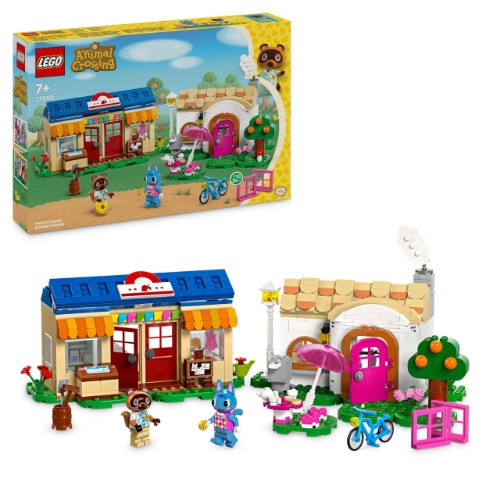 LEGO Animal Crossing also Corner and Rosies House, Creative Toys for Kids, Building Kit with 2 Figures of Game Characters