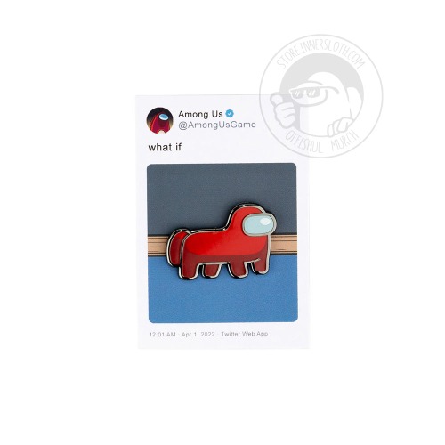 Among Us: Horsemate Enamel Pins | Red