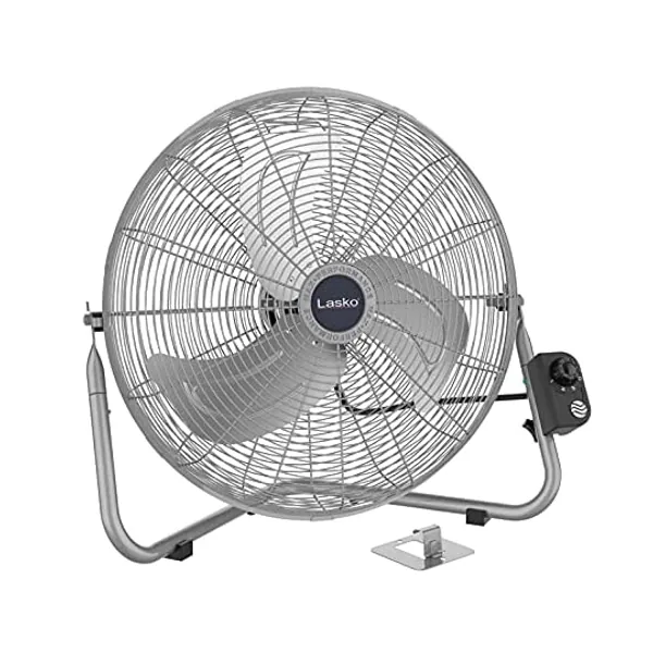 
                            Lasko 20″ High Velocity QuickMount, Easily Converts from a Floor Wall Fan, Silver 2265QM
                        