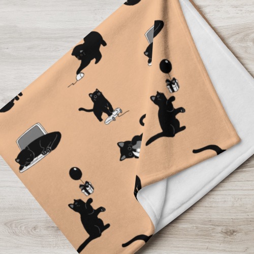Black Cats Gaming | 60x80 Throw Blanket - 60×80