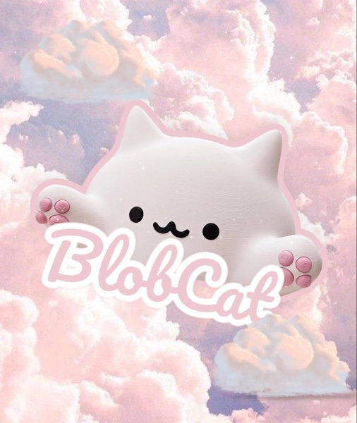 CUTE BLOB CATS Desk Accessory | Kawaii Desk Toy | Cute Cat Cable Cover