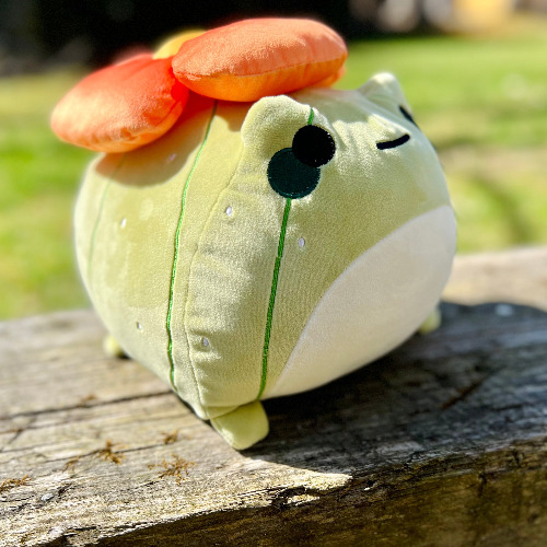 Carl the Cactus frog Plush
