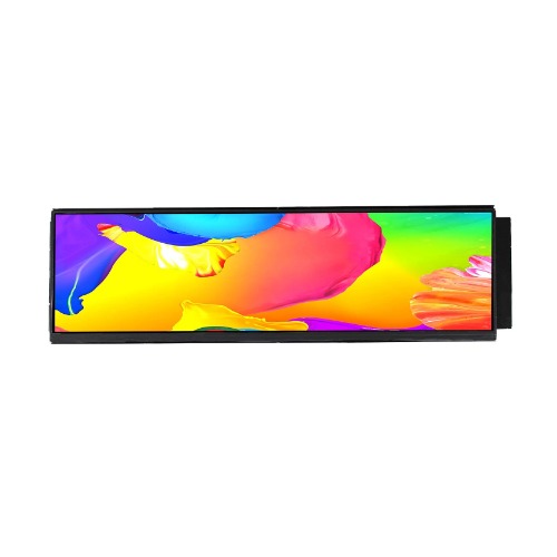 VSDISPLAY 12.6 Inch IPS LCD Monitor 1920x515 Display with Mini HD-MI to HD-MI Cable Kit,Fit for DIY Y60 PC Case Screen