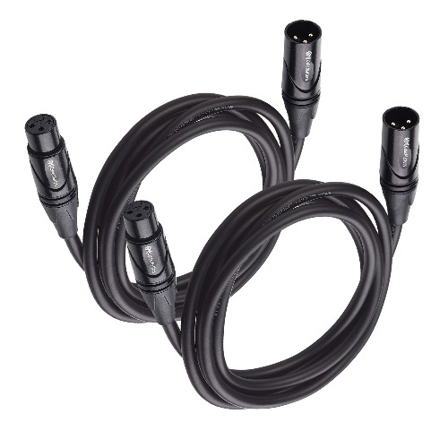 2-Pack Premium XLR to XLR Microphone Cable