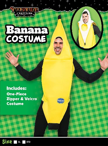 Banana Costume Adult Deluxe Set
