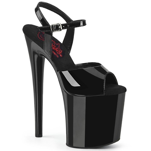 Pleaser NAUGHTY 809 | Black / Patent / 5UK