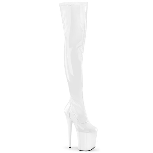 Pleaser FLAMINGO 3000 | White / Patent / 5UK