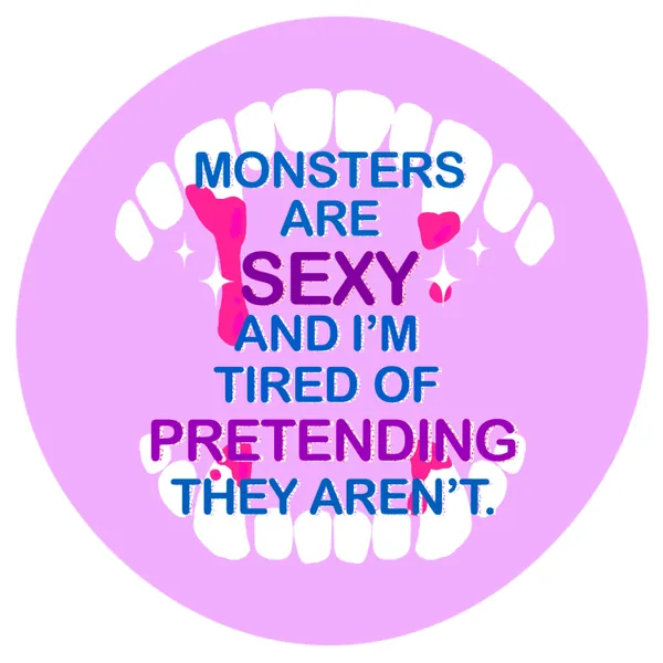 Monsterlover 2 inch Button