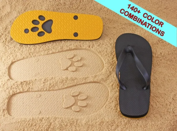 Paw Print Sand Imprint Sandals