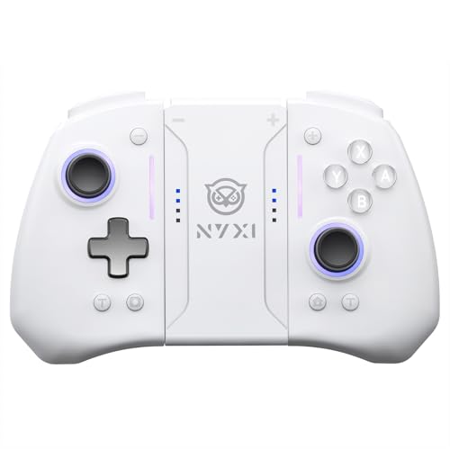 NYXI Hyperion Pro Wireless Controller for Nintendo Switch/Switch OLED, Hyperion switch controller with Hall Effect Joystick, Programmable, 6-Axis Gyro, Turbo & Vibration - White