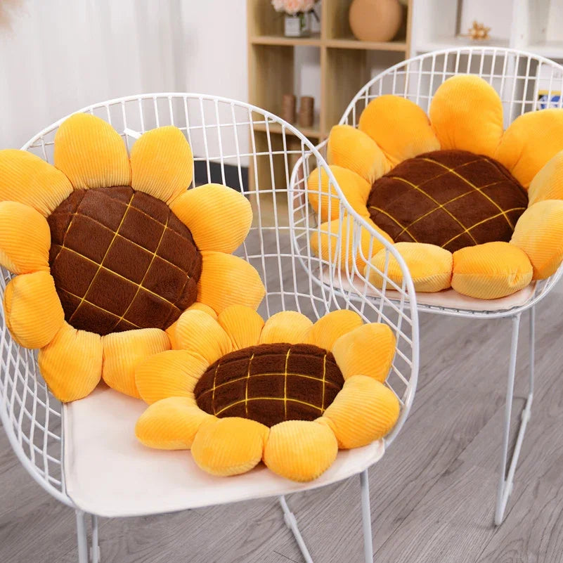 Summer Sunflower Plush Cushion Pillow - 1pc 40/50/70cm - 50cm