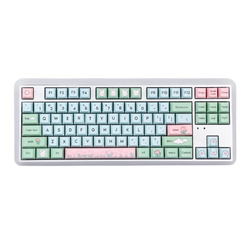 EPOMAKER Alice’s Adventure 147 Keys Cherry Profile PBT Dye Sublimation Keycaps Set for Mechanical Gaming Keyboard, Compatible with Cherry Gateron Kailh Otemu MX Structure